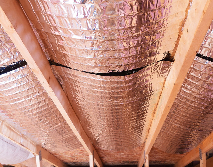 Radiant Barrier: Reflective radiant heat barriers