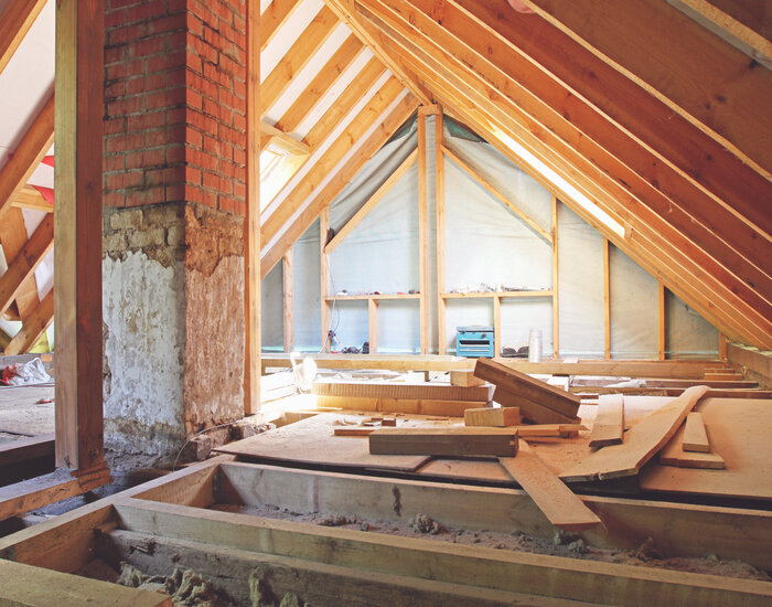 Is Unfinished Attic Safe: Attic under construction
